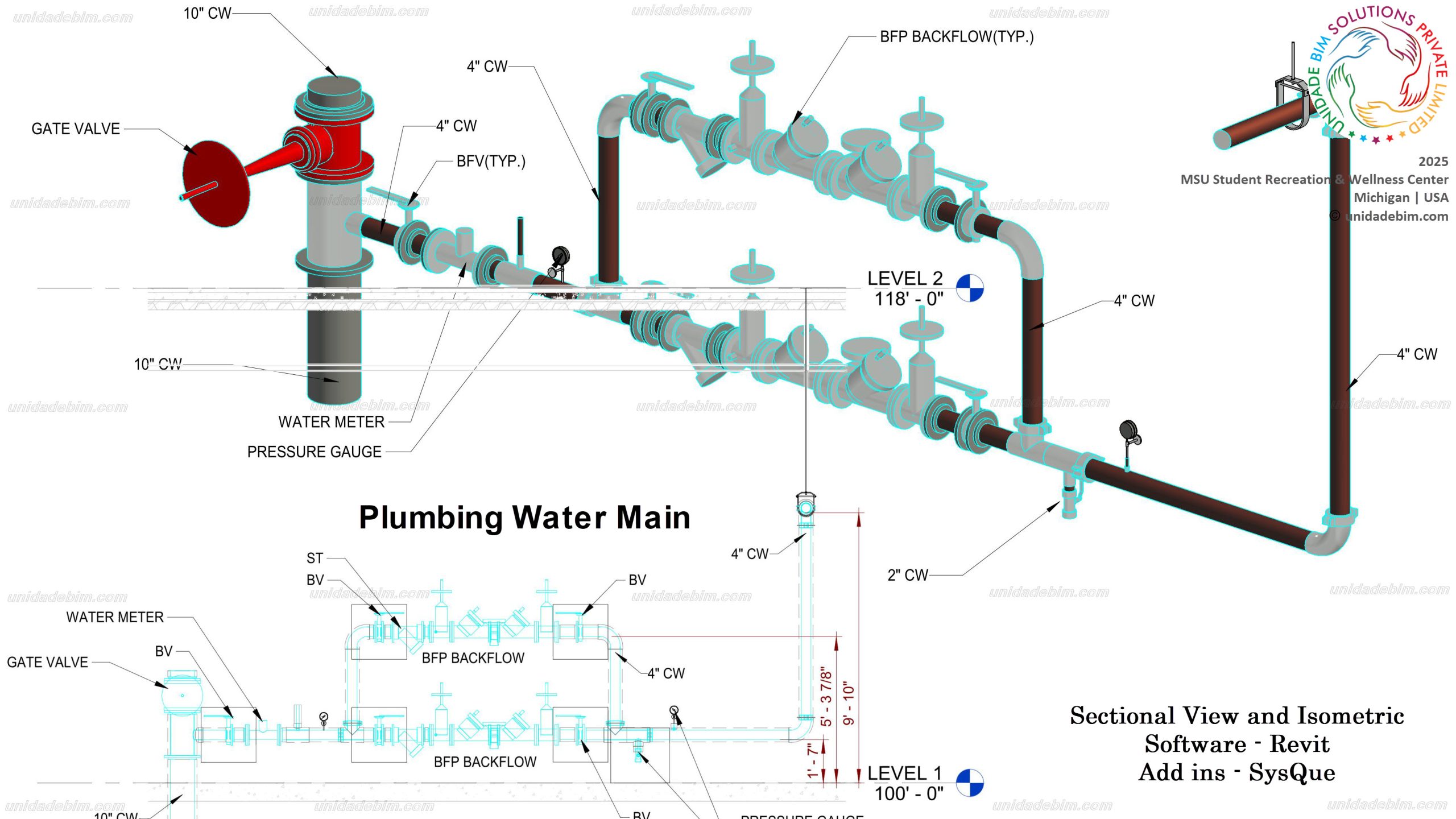 25021 srwc sectional view and isometric